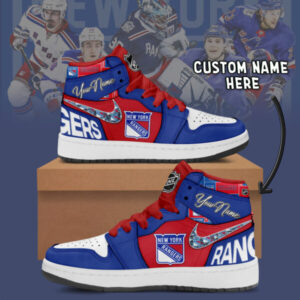 New York Rangers- Air Jordan 1 Shoes