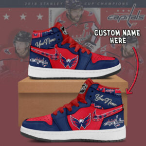 Washington Capitals- Air Jordan 1 Shoes